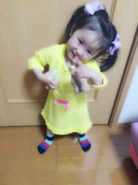 「Carter's（カーターズ）のアイテム（ワンピース）」を使った、yurasmileさん（キッズ・80cm）の春コーディネート
