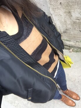 「fragment design（フラグメントデザイン）のアイテム（ジャケット/アウター）」を使った、Sher S.さん（レディース・165cm）の冬コーディネート