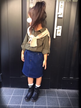 「アイテム（ブーツ）」を使った、krkids0312さん（キッズ・110cm）の秋コーディネート