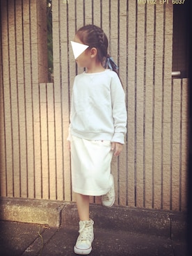 「SEVENDAYS=SUNDAY（セブンデイズサンデイ）のアイテム（スカート）」を使った、krkids0312さん（キッズ・110cm）の秋コーディネート