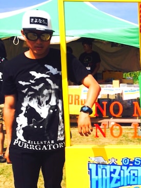 「KILL STAR（キルスター）のアイテム」を使った、よーへい☥ディズニーシーさん（メンズ・178cm）の秋コーディネート