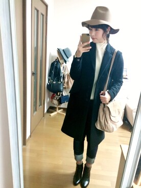 「Bonappetit（ボナペティ）のアイテム」を使った、akaa*さん（レディース・159cm）の冬コーディネート