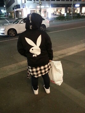 「TOMMY（トミー）のアイテム（ブルゾン）」を使った、dopiさん（レディース・154cm）の冬コーディネート