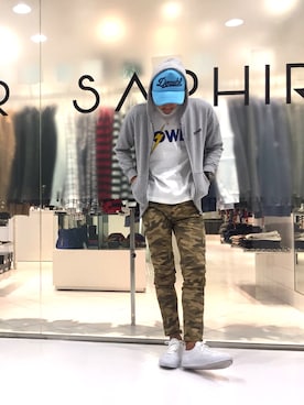 「DOWBL（ダブル）のアイテム」を使った、kensuke sugawaraさん（メンズ・175cm）の春コーディネート
