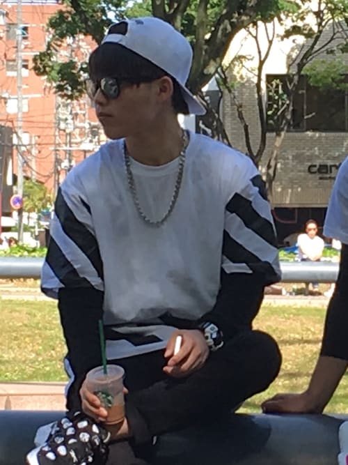 岡田浩佑 Hbaのキャップを使ったコーディネート Wear