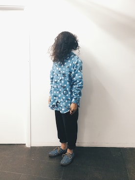 「F-TROUPE（エフトゥループ）のアイテム（その他シューズ）」を使った、higeさん（メンズ・165cm）の夏コーディネート