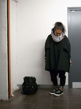 「Ayame（アヤメ）のアイテム（レッグウェア）」を使った、higeさん（メンズ・165cm）の秋コーディネート