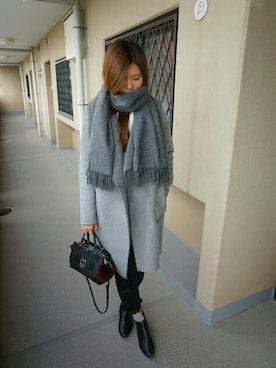 「アダムエロペ」｜「アイテム（ブーツ）」を使った、Dさん（レディース・172cm）の秋コーディネート