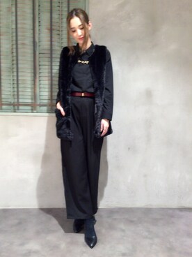 「HARE（ハレ）のアイテム（その他アウター）」を使った、OGATAさん（レディース・164cm）の秋コーディネート