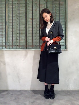 「HARE（ハレ）のアイテム（チョーカー）」を使った、OGATAさん（レディース・164cm）の秋コーディネート