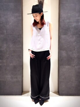 「HARE（ハレ）のアイテム（チョーカー）」を使った、OGATAさん（レディース・164cm）の夏コーディネート