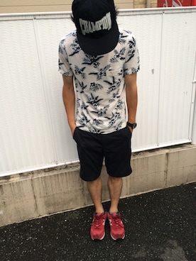 「BEAUTY&YOUTH UNITED ARROWS（ビューティーアンドユースユナイテッドアローズ）のアイテム（パンツ、ブラック系）」を使った、kesiさん（メンズ）の夏コーディネート