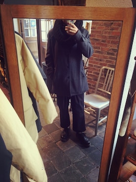 「ユナイテッドアローズ」｜「アイテム（チェスターコート）」を使った、Ryoさん（メンズ・174cm）の冬コーディネート
