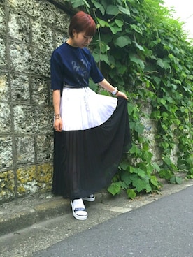 「CATCOPY」｜オダジマ ミユキ【LHP WOMEN】さん（レディース・160cm）の夏コーディネート