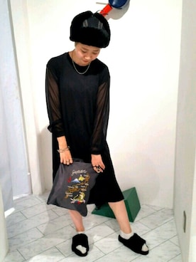 「L.H.P（エルエイチピー）のアイテム（ワンピース/ドレス）」を使った、オダジマ ミユキ【LHP WOMEN】さん（レディース・160cm）の夏コーディネート