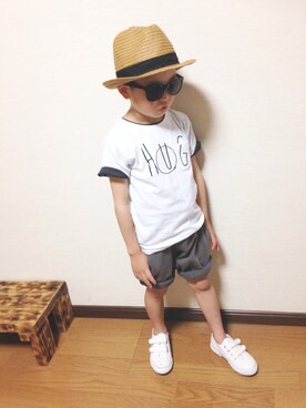 「SUPERGA（スペルガ）のアイテム」を使った、nati+genさん（キッズ・110cm）の春コーディネート