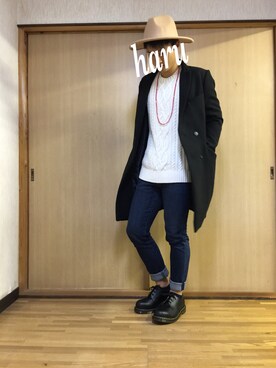 haruki使用「ユニクロ（スキニージーンズ）」的時尚穿搭