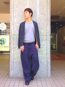 「CLU（クリュ）のアイテム」を使った、gento.kさん（メンズ・170cm）の春コーディネート