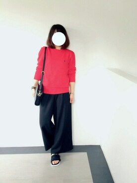 「HARE（ハレ）のレースキャミソールコンビネゾン(HARE)（サロペット/オーバーオール）」を使った、ニシマルさん（レディース・157cm）の夏コーディネート