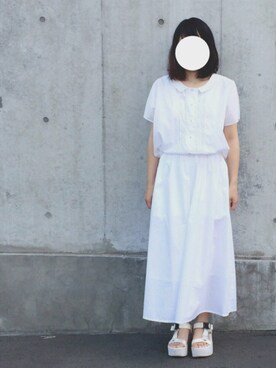 「ご近所コーデ」｜「アイテム（その他）」を使った、ニシマルさん（レディース・157cm）の夏コーディネート