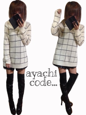 「one way（ワンウェイ）のアイテム（ブーツ）」を使った、ayachi..さん（レディース・151cm）の秋コーディネート