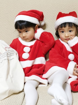 「present（プレゼント）のアイテム（その他）」を使った、riri×nanaさん（キッズ・90cm）の冬コーディネート