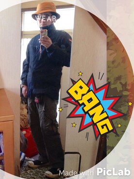 「アイテム（ポーチ）」を使った、*shu*さん（メンズ・171cm）の春コーディネート