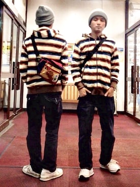 「TOMMY（トミー）のアイテム（バッグ）」を使った、*shu*さん（メンズ・171cm）の秋コーディネート