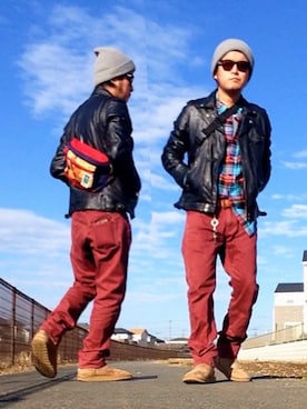 *shu*さん（メンズ・171cm）の冬コーディネート