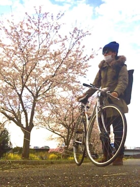 「ORTLIEB（オルトリーブ）のアイテム」を使った、*shu*さん（メンズ・171cm）の春コーディネート