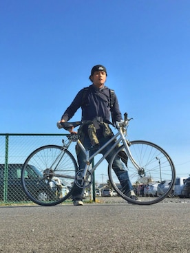 「ORTLIEB（オルトリーブ）のアイテム」を使った、*shu*さん（メンズ・171cm）の春コーディネート