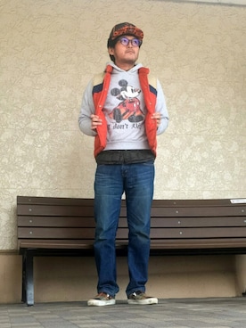 「ハロウィン」｜「アイテム（ダウンジャケット/コート）」を使った、*shu*さん（メンズ・171cm）の秋コーディネート