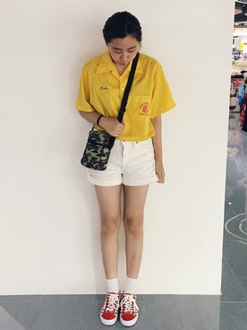 「old skool」｜「アイテム（バッグ）」を使った、楊以珩 Zoey Yangさん（レディース・163cm）の夏コーディネート