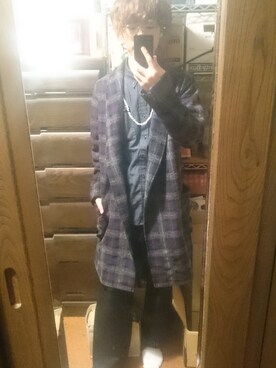 「RAGEBLUE（レイジブルー）のアイテム（その他アウター）」を使った、adainさん（メンズ・171cm）の秋コーディネート