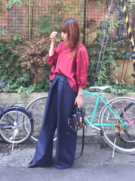 ミッチェルさん（レディース・158cm）の秋コーディネート