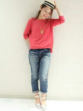 「TIENS ecoute（ティアンエクート）のアイテム」を使った、Aikoさん（レディース・162cm）の冬コーディネート