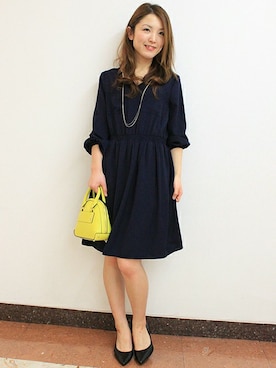 「TIENS ecoute（ティアンエクート）のアイテム」を使った、Aikoさん（レディース・162cm）の春コーディネート