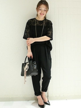 「TIENS ecoute（ティアンエクート）のアイテム」を使った、Aikoさん（レディース・162cm）の春コーディネート