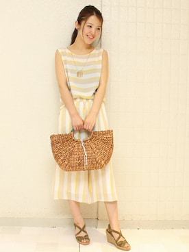 「スカーチョ」｜Aikoさん（レディース・162cm）の夏コーディネート