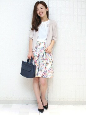 「TIENS ecoute（ティアンエクート）のアイテム」を使った、Aikoさん（レディース・162cm）の夏コーディネート