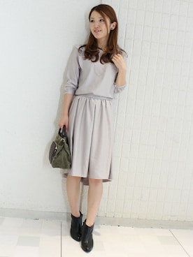 「TIENS ecoute（ティアンエクート）のアイテム」を使った、Aikoさん（レディース・162cm）の秋コーディネート