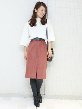 「TIENS ecoute（ティアンエクート）のアイテム」を使った、Aikoさん（レディース・162cm）の秋コーディネート