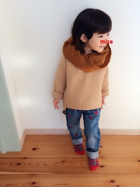 misaさん（キッズ・100cm）の冬コーディネート