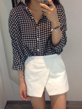 「shorts」｜「アイテム（PC・スマホグッズ/家電）」を使った、JangMiheeさん（レディース・160cm）の夏コーディネート