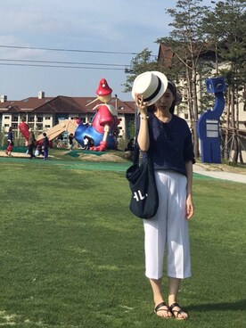 「MARGARET HOWEEL」｜JangMiheeさん（レディース・160cm）の夏コーディネート