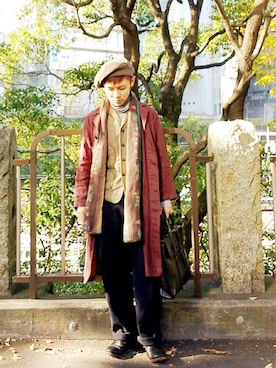 「markaware（マーカウェア）のアイテム（帽子）」を使った、KENT BREAD HAT さん（メンズ・156cm）の秋コーディネート