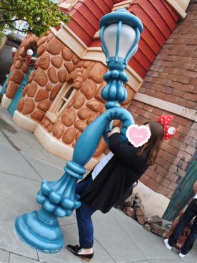 「TDL」｜「アイテム（その他アウター）」を使った、あーちゃんさん（レディース・160cm）の秋コーディネート