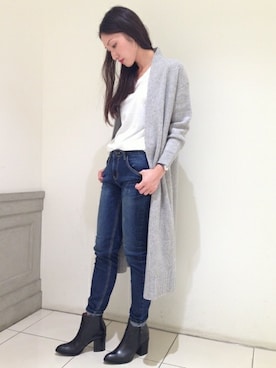 「ロングカーディガン」｜JOURNAL STANDARD Lady's 町田店 スタッフさん（レディース・168cm）の秋コーディネート