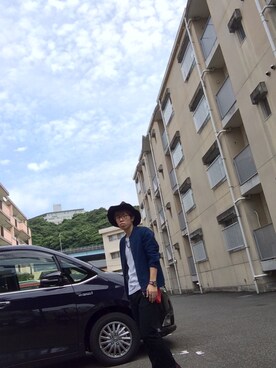 「青空」｜「アイテム（ブルゾン）」を使った、matsuokaさん（メンズ・165cm）の秋コーディネート