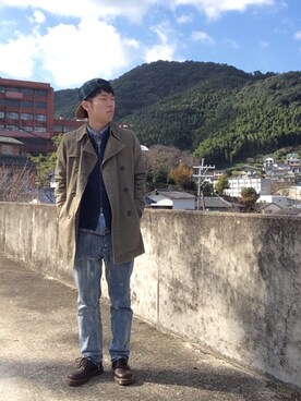 「ScoLar（スカラー）のアイテム（ジャケット/アウター）」を使った、matsuokaさん（メンズ・165cm）の冬コーディネート